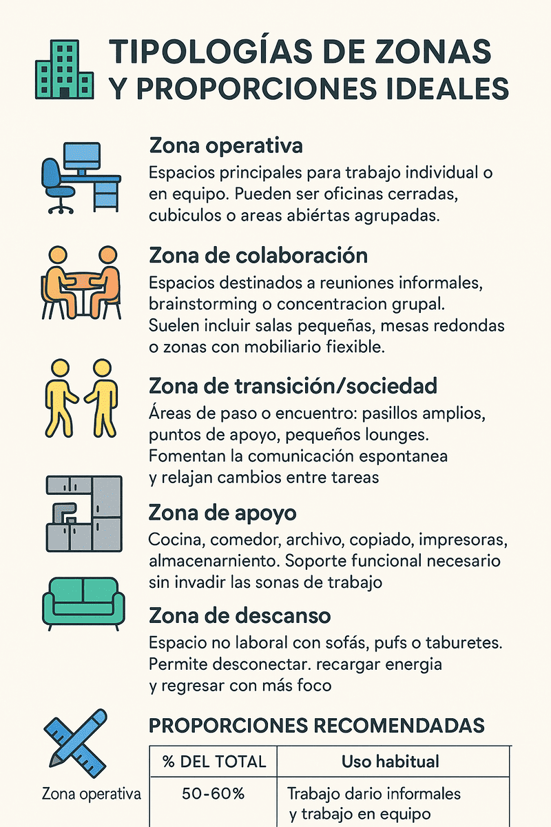 Cómo distribuir el espacio en una reforma de oficinas